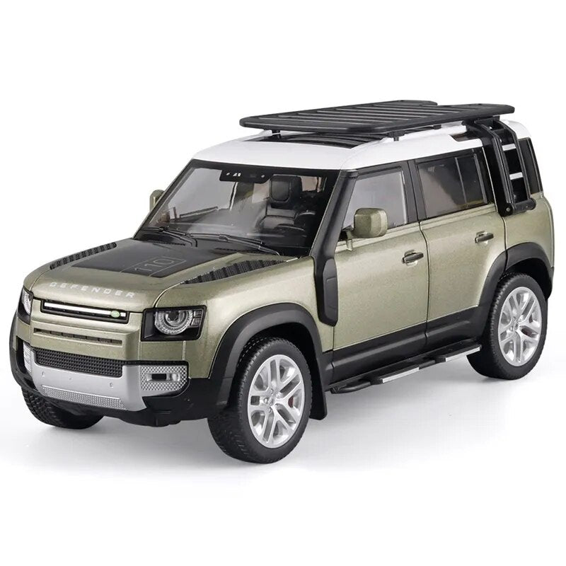 Large 1/18 Land Rover Defender Range Rover SUV Off-Road Diecast Model