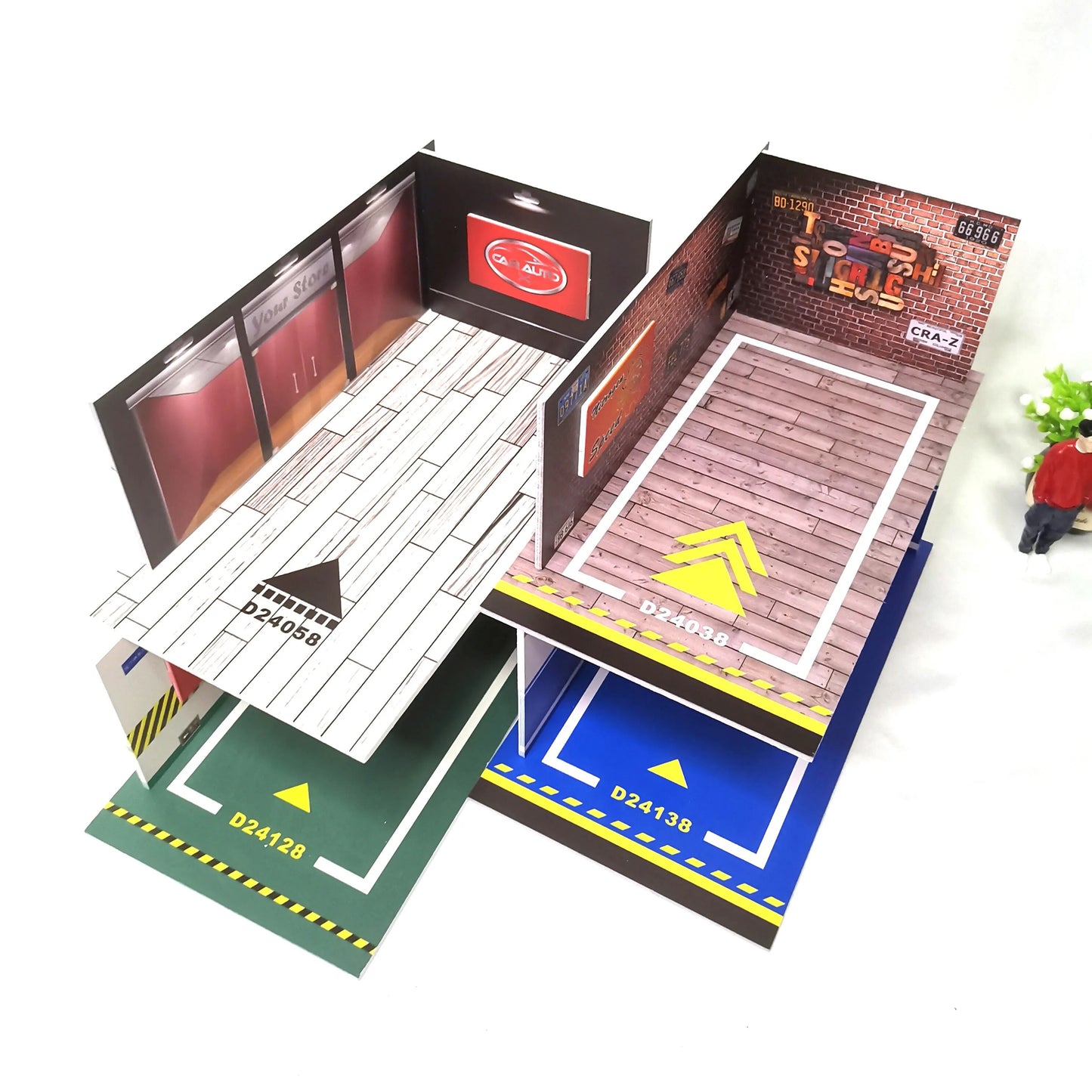 1/32 LED Garage Model Diorama