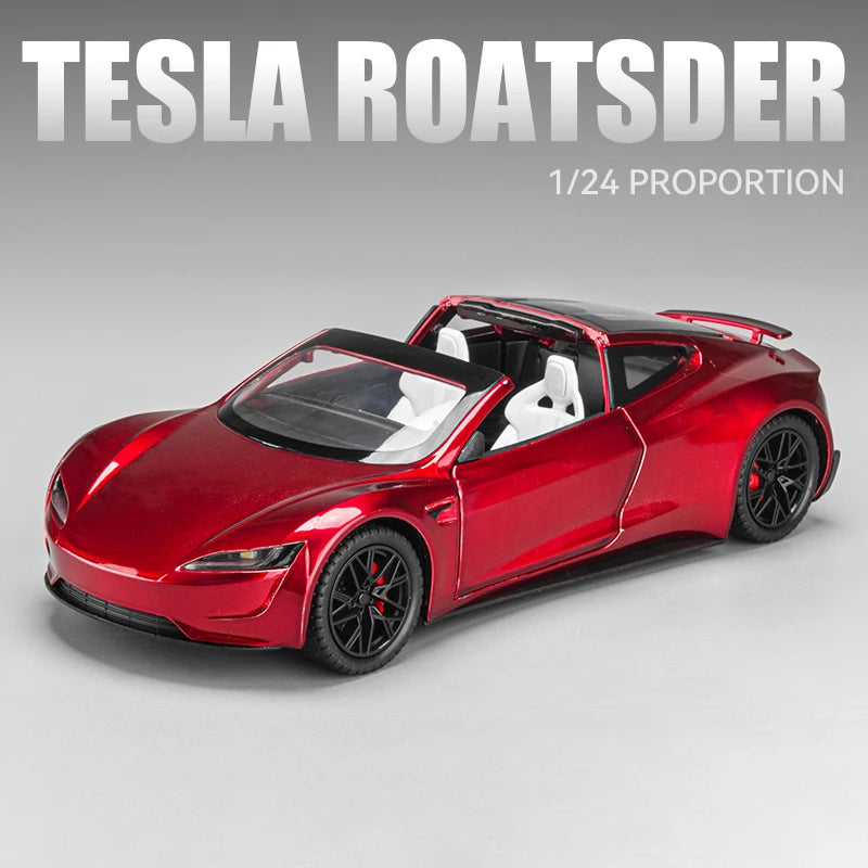 1:24 Tesla Roadster Model Y Model 3 Tesla Model S Diecast Model