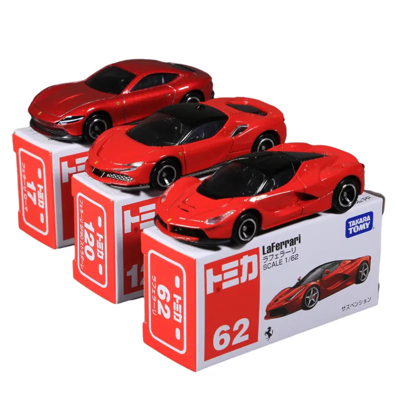 TOMY Ferrari F40 Roma SF90 SP3 Ferrari F8 ENZO F355 F50 Laferrari 512BB Diecast Model