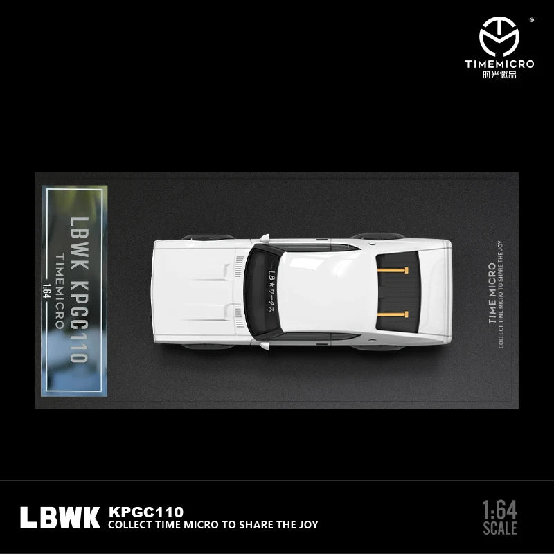 TM In Stock 1:64 LBWK Skyline KPGC10 Diecast Car Model