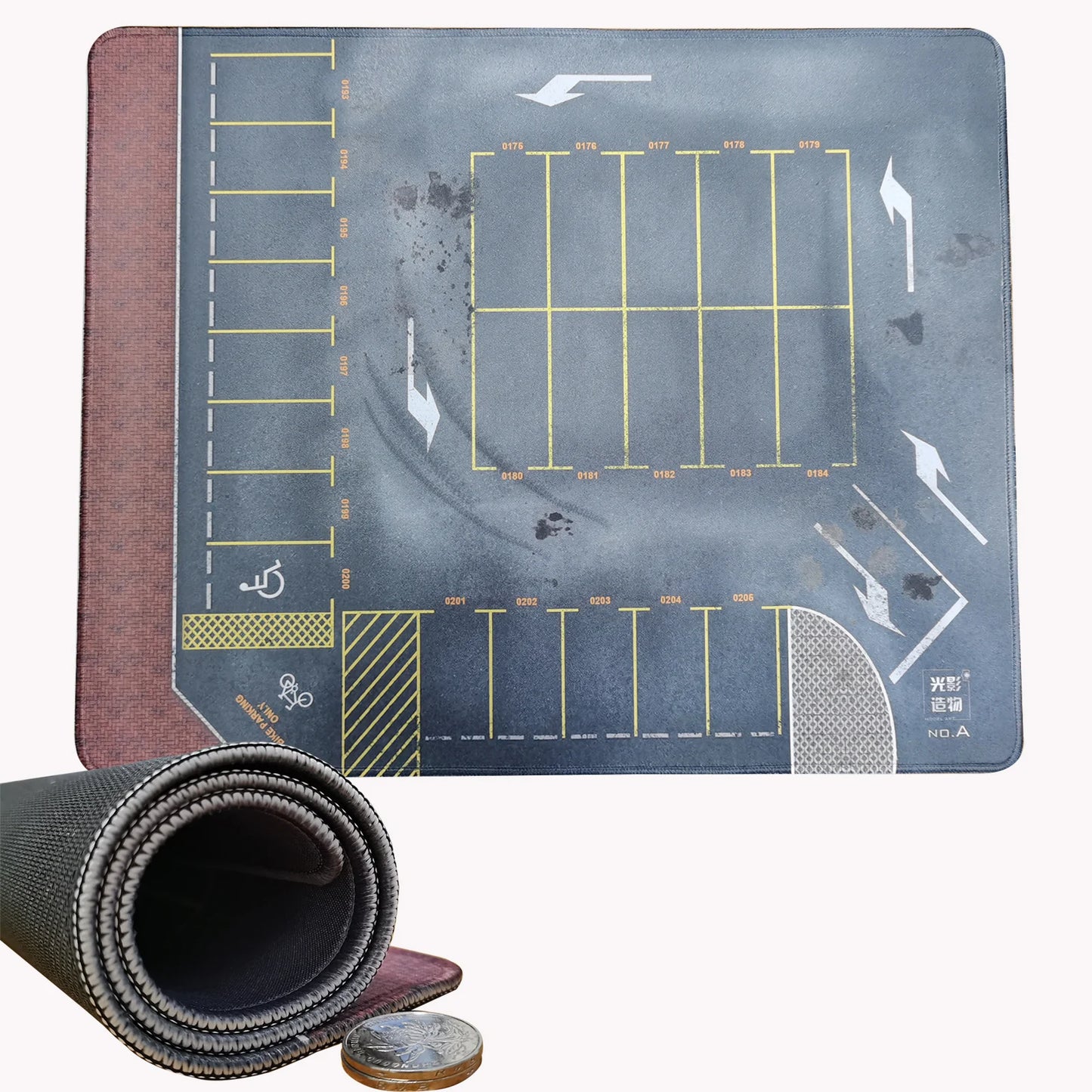 Table Mat 1:64 Model Car Parking Lot Display Station Mouse Pad Scene Diorama