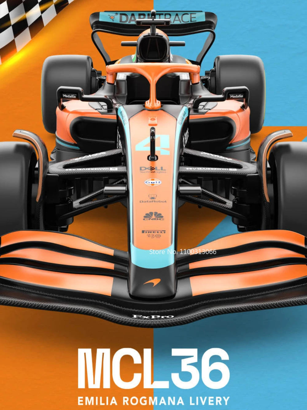 1:24 McLaren F1 MCL36 Diecast Model