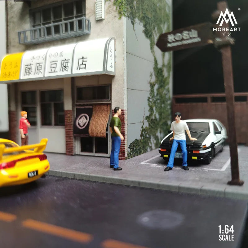 TIMEMICRO&MoreArt 1:64 Fujiwara Tofu Shop original design simulation diorama scene