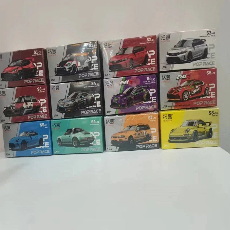 XCARTOYS 1/64 Premium Toy Car Alloy Car Model Mini Diecast Metal Sports Vehicles Various Toyota Honda Gifts Toys for Kids