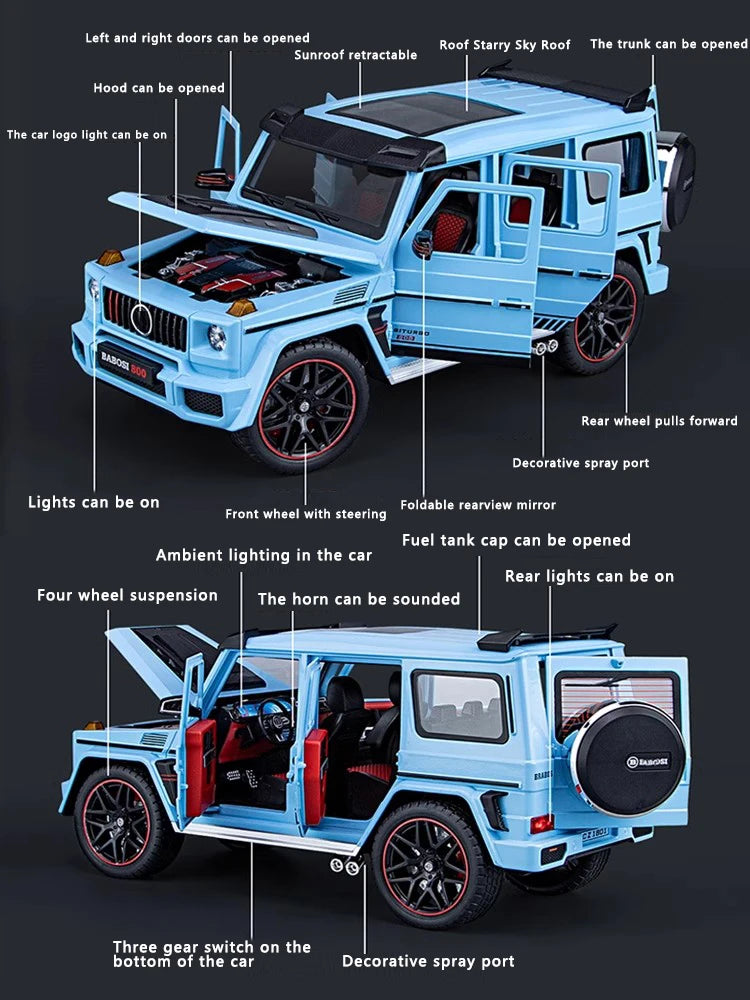 New 1:18 Benz G800 Diecast Model