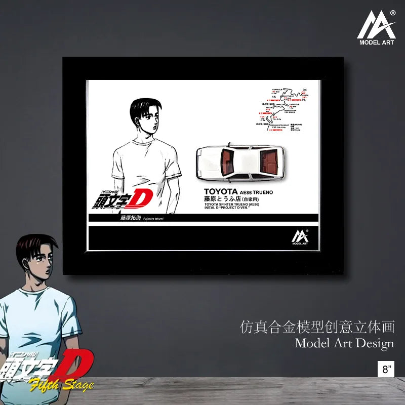 1:64 Toyota Levin AE86 INITIAL D Diecast Model Car