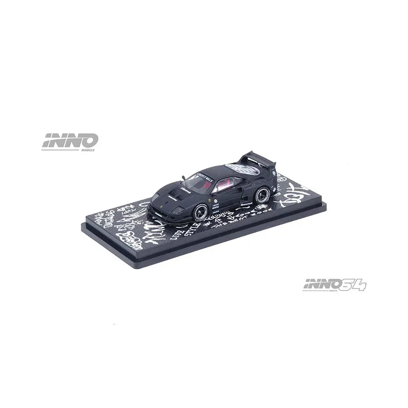 INNO In Stock 1:64 LBWK F40 Matte Purple Hong Kong Toycar Salon 2023 Diecast Model