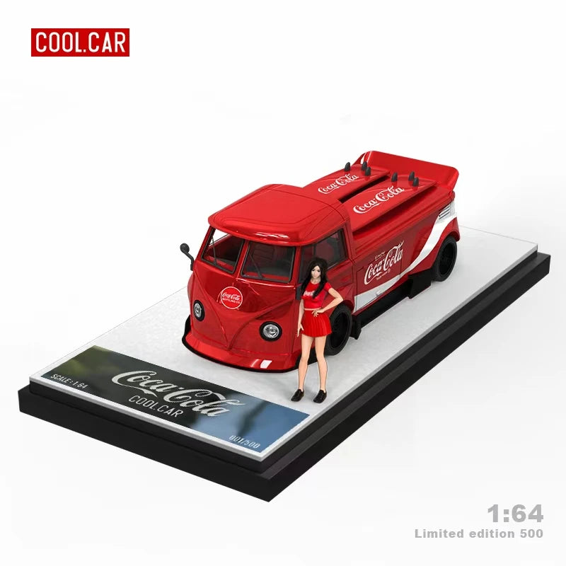 TIME MICRO CooLCar 1:64 COCA red Diecast Model Car