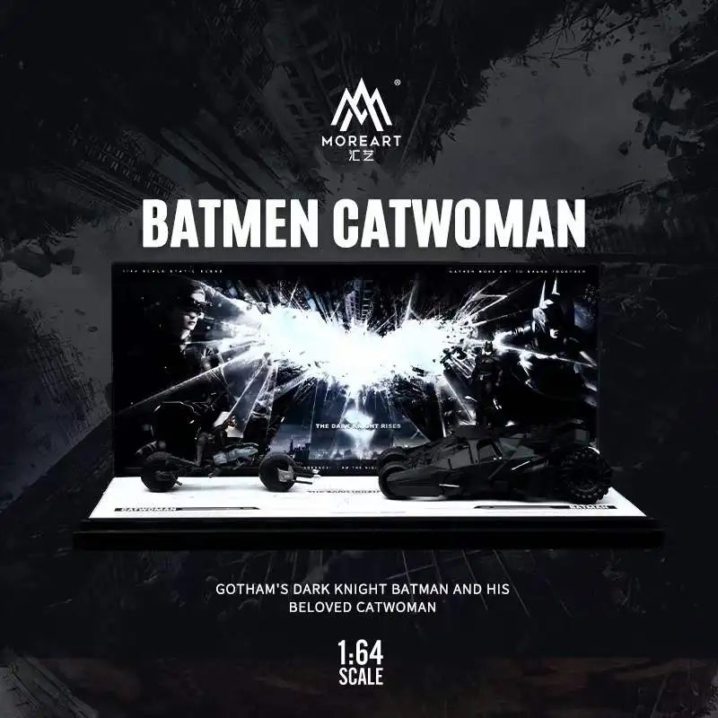 MoreArt 1:64 The Batmobiles Diecast and Diorama Set