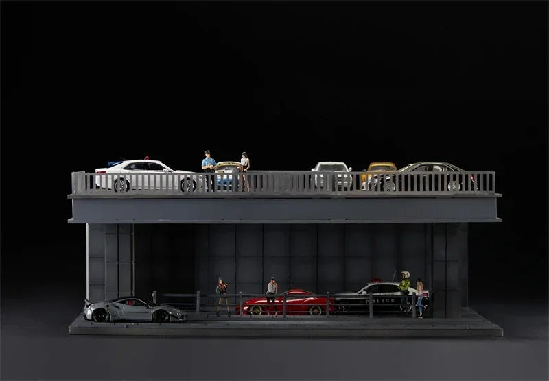 You Car 1:64 Led Lights Diorama Tunnel Scene Model No2