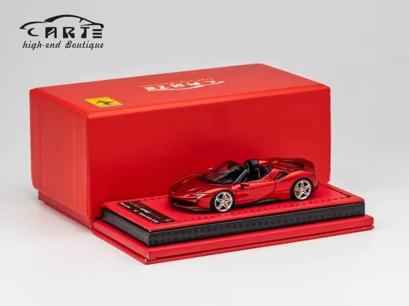 Newly Stocks ART 1/64 SF90 Metallic Red Roadster Resin In 2023 Collection Gift Scale Model Car (not diecast)