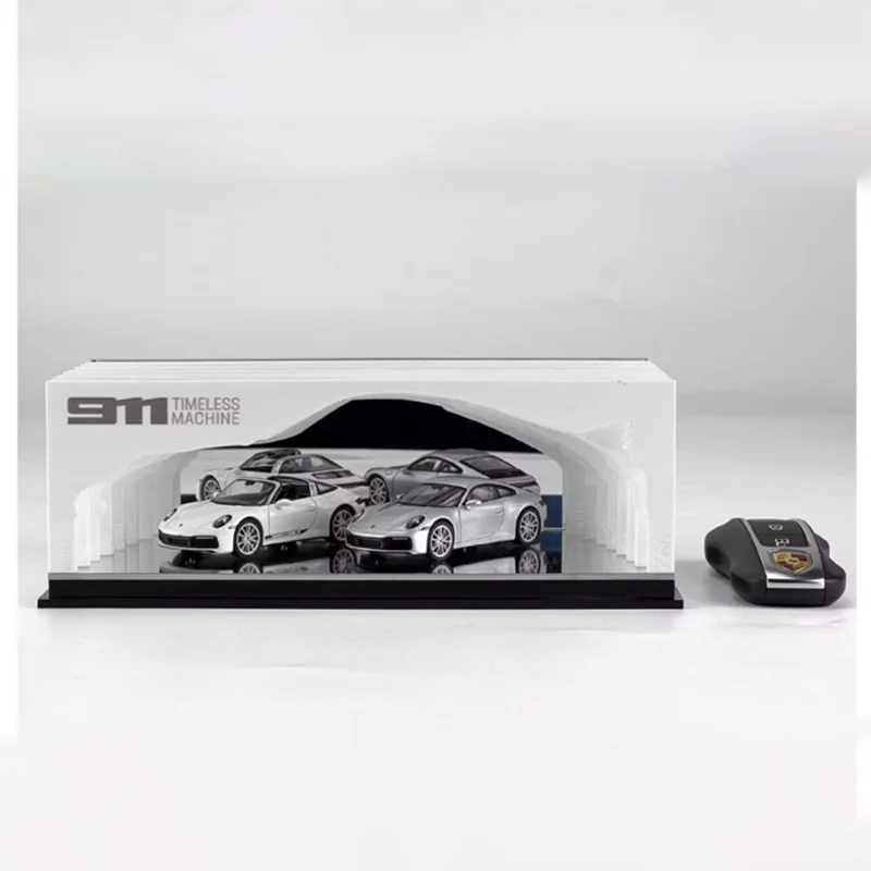 1/64 Sedan Acrylic Scene Storage Box Toy Car Display Shelf Diorama
