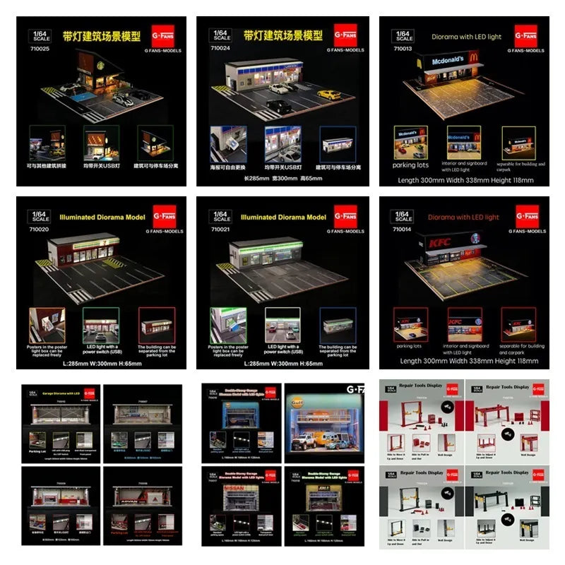 G-FANS 1:64 Diorama with LED Lights