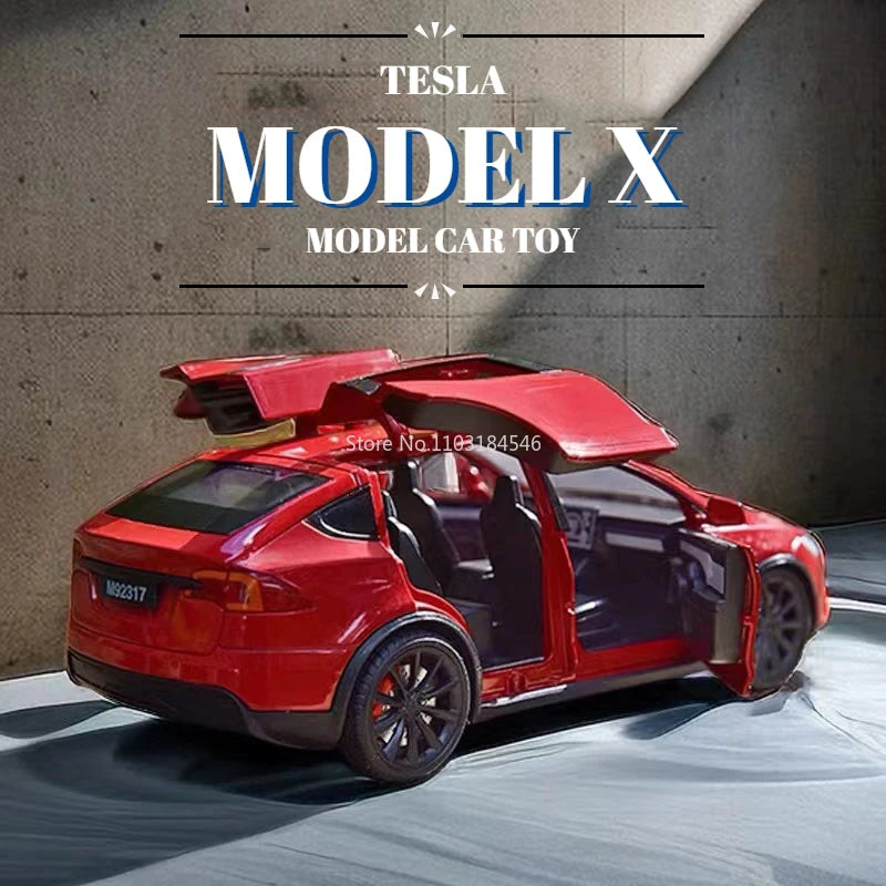 1/24 Scale Alloy Tesla Model X Diecast Model