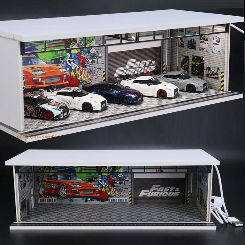 G-Fans 1:64 Assemble Diorama LED Lighting Garage