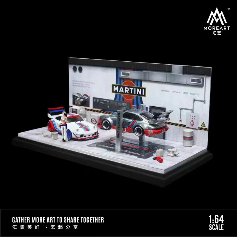 MoreArt 1:64 Non Assemble Diorama Auto Repair Workshop With Tools Set