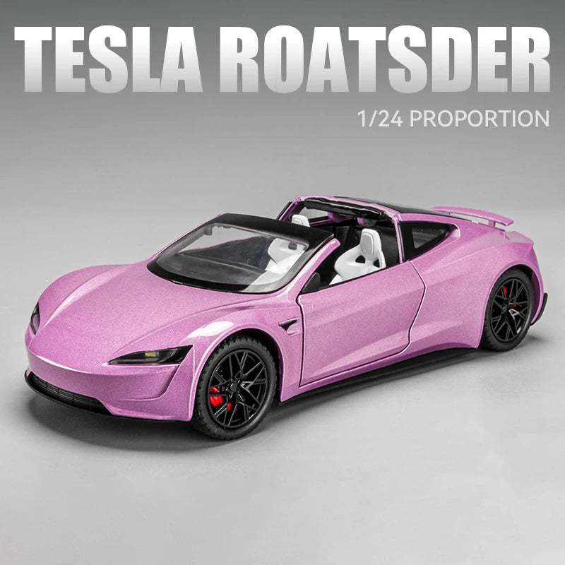 1:24 Tesla Roadster Model Y Model 3 Tesla Model S Diecast Model
