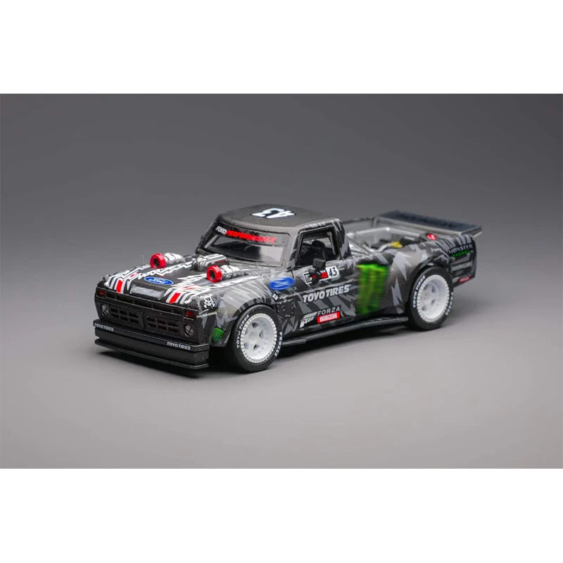 SW In Stock 1:64 Ken Block Hoonitruck F150 Tianmen Mountain Drift Diecast Car Model