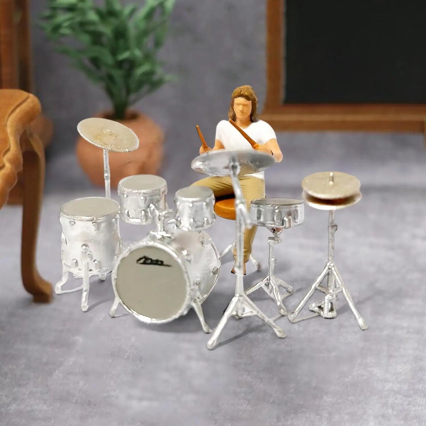 1/64 Rock Music Figures Miniature Scene