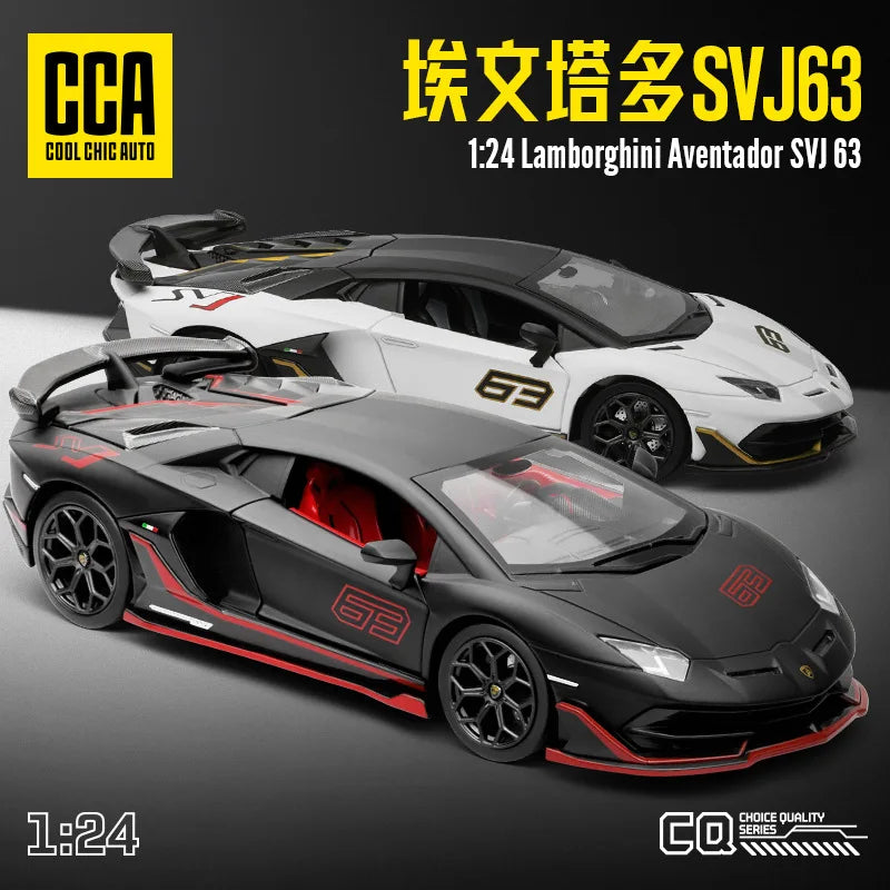 1:24 Lamborghini Aventador SVJ Diecast Model
