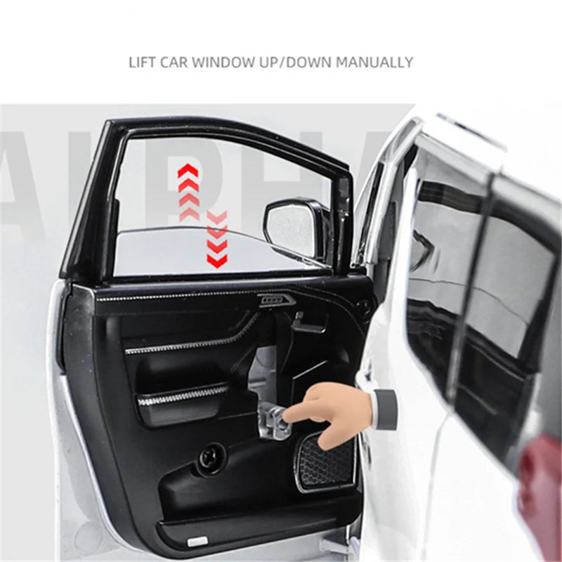 New 1/18 Toyota Alphard MPV Alloy Car Model Diecast Model