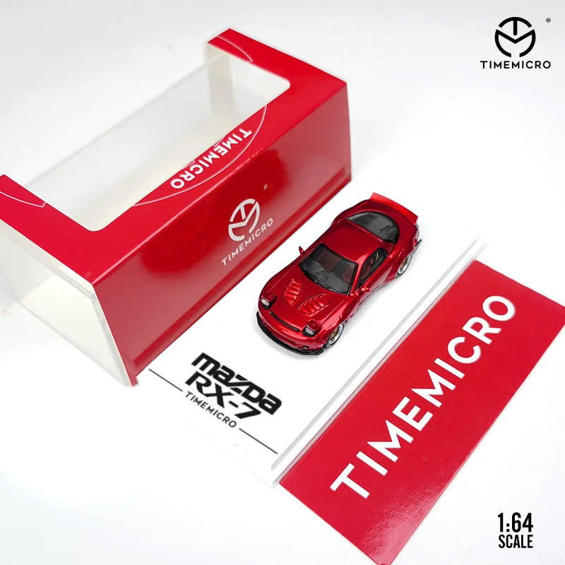 TimeMicro 1:64 Mazda RX-7 Rocket Rabbit Sports Diecast Car
