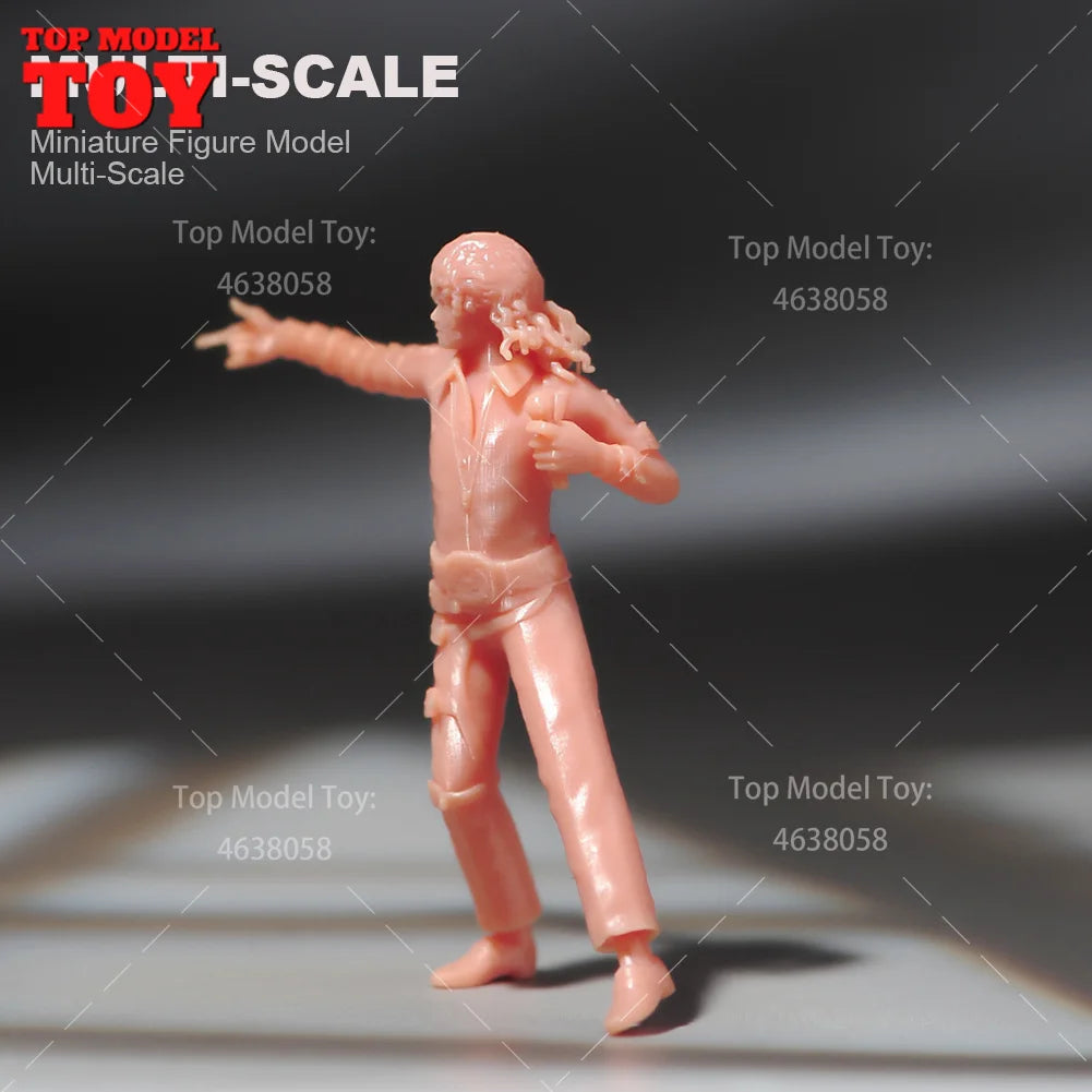 Painted Miniatures 1/64 1/43 1/87 American Sing Dancers Performers Male Scene Figure