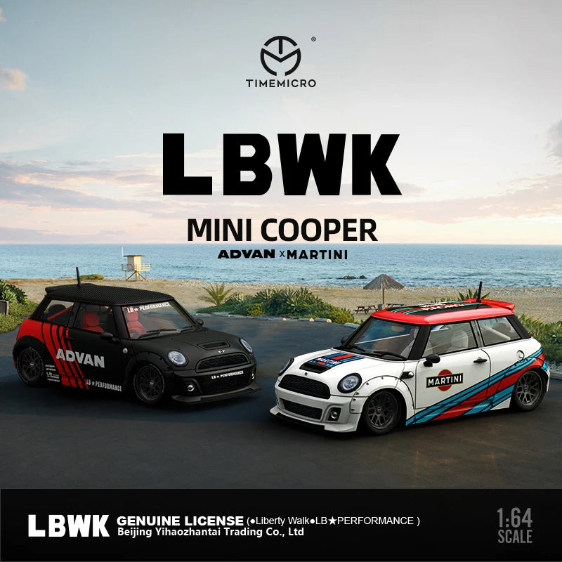 TIME Micro LB 1:64 MINIWide-body ADVAN Diecast Model Car