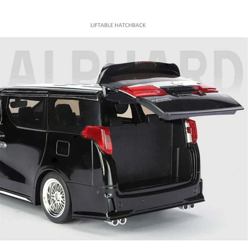 New 1/18 Toyota Alphard MPV Alloy Car Model Diecast Model