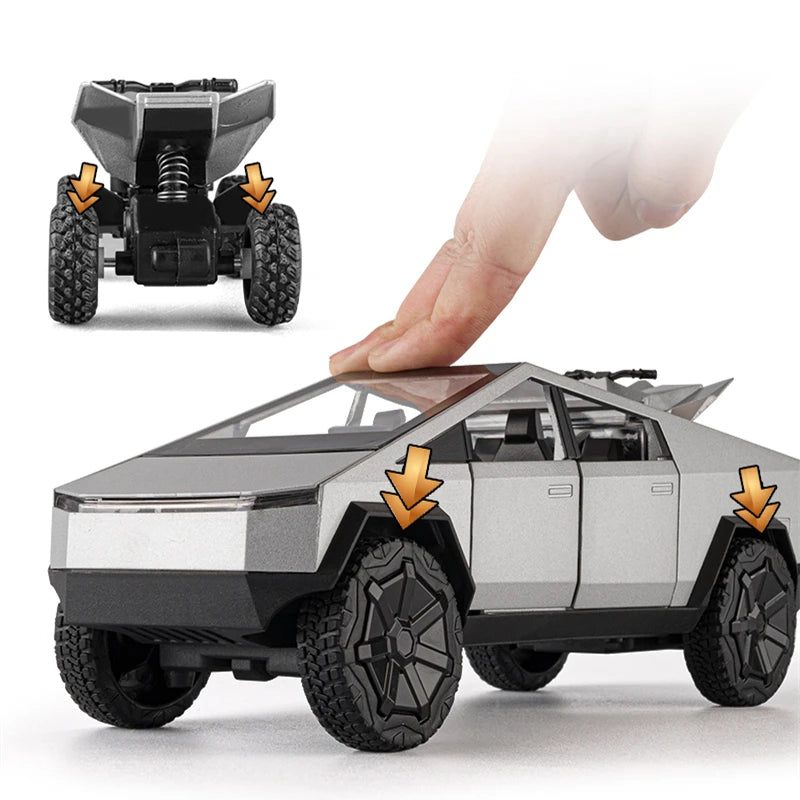 1/24 Tesla Cybertruck Pickup Diecast Model