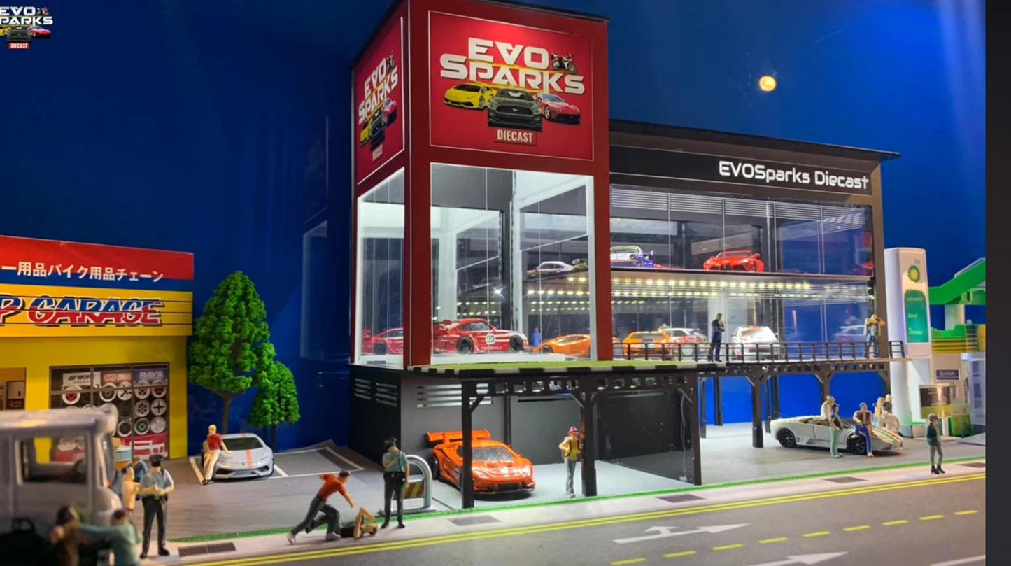 1/64 Premium Car Showroom Diorama