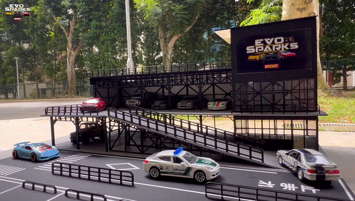 1/64 Premium Vintage Car Showroom Diorama