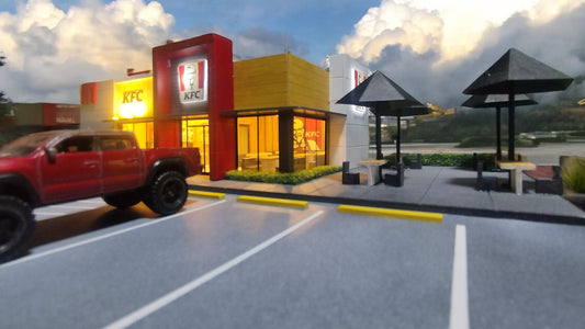 1/64 Custom Made KFC (Design B) Premium Diorama with Lights