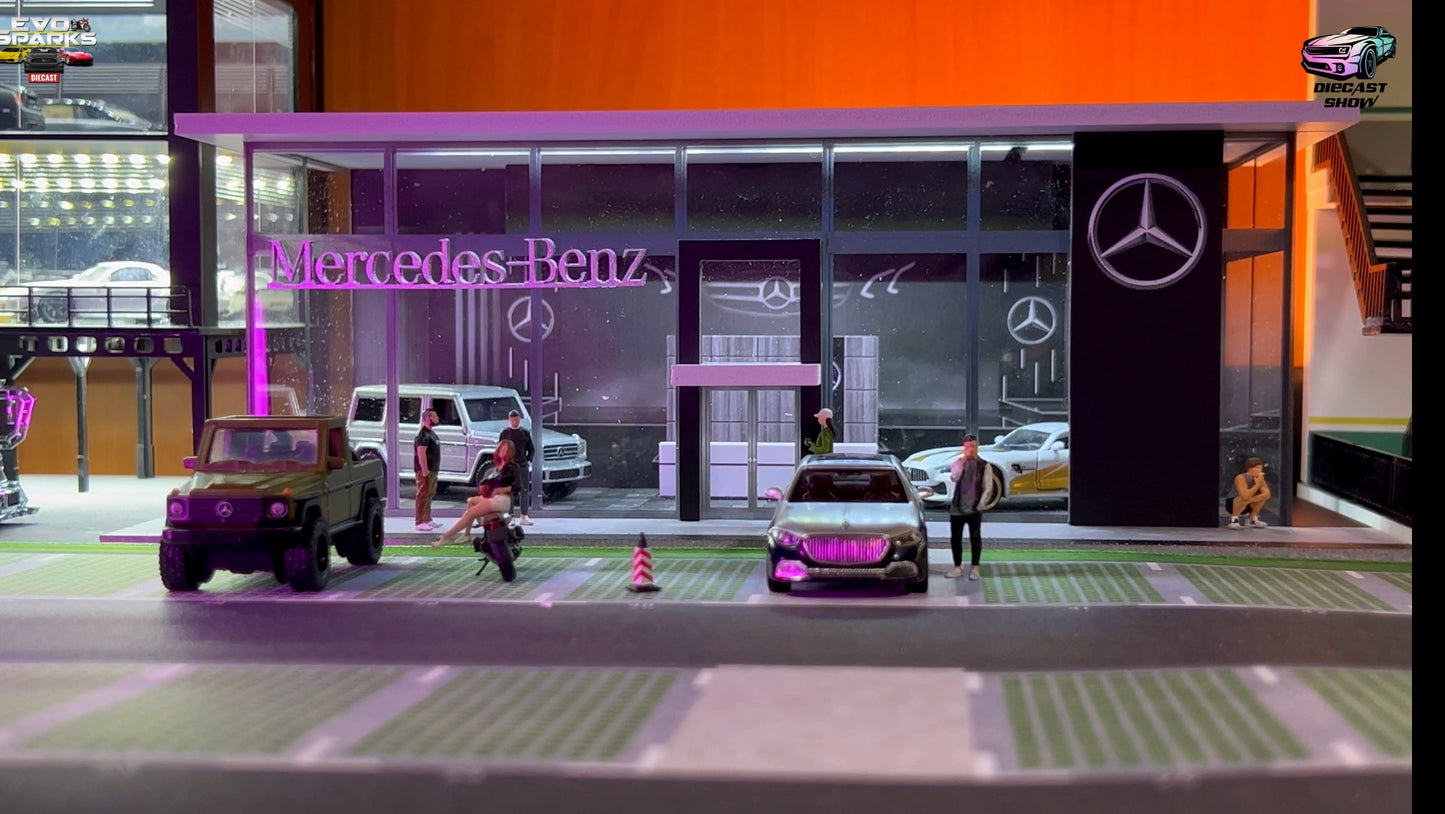 Mercedes-Benz Car Showroom 1/64 Diorama by MoreArt
