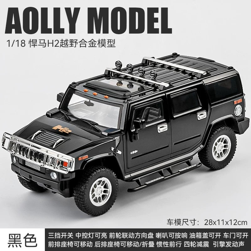 1/18 Hummer H2 SUV Diecast Model