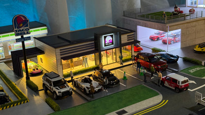 1/64 Custom Made Taco Bell Premium Diorama with Lights