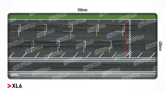 1/64 Road Mat Diorama (Race Track Start Line Design)