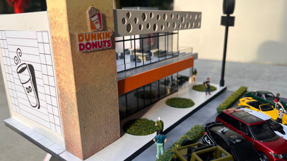 1/64 Custom Made Dunkin Donuts Premium Diorama with Lights