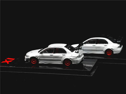 CM Model 1:64  Lancer Evolution IX Pearl White Diecast Model Car