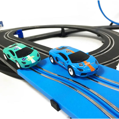 1:64 Track Racing Toy Electric Railway Track Diorama