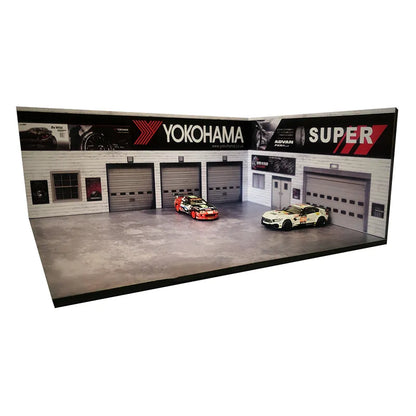 1/64 garage factory warehouse repair house building diorama 1/64 garage factory warehouse repair house building diorama