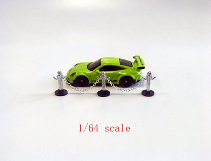 1:18 1:24 1:43 Scene Props Maintenance Garage Show Car Model Props Fence Diorama