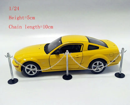1:18 1:24 1:43 Scene Props Maintenance Garage Show Car Model Props Fence Diorama