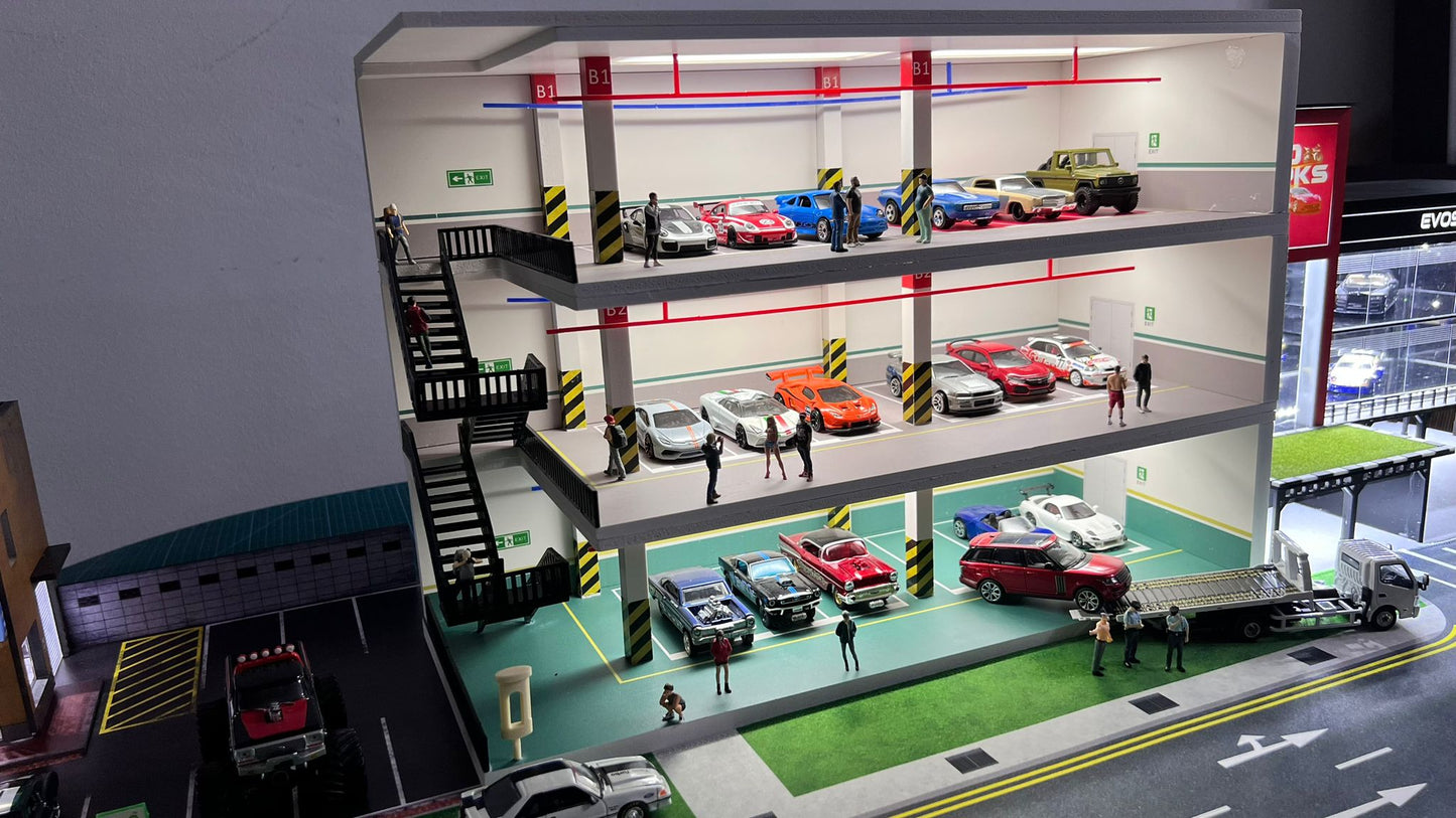 1/64 3-Storey Car Park Diorama (Limited Quantity Only!)