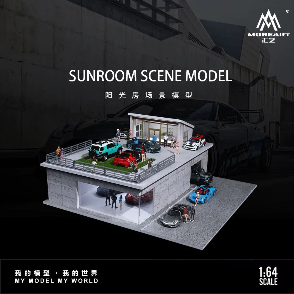 Rooftop Garage 1/64 Diorama – EVOSparks Diecast