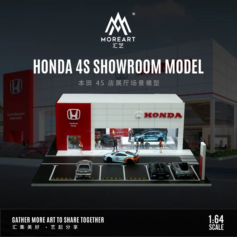 Honda Car Showroom 1/64 Diorama with Lights