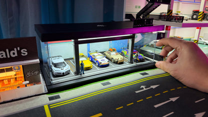 Parking Garage by MoreArt 1/64 Diorama with Lights
