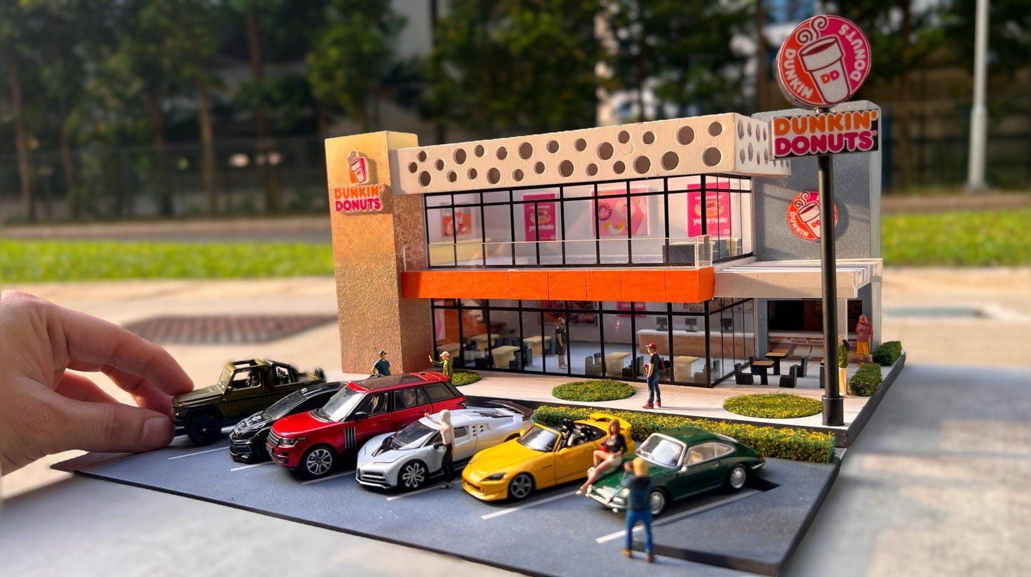 1/64 Custom Made Dunkin Donuts Premium Diorama with Lights