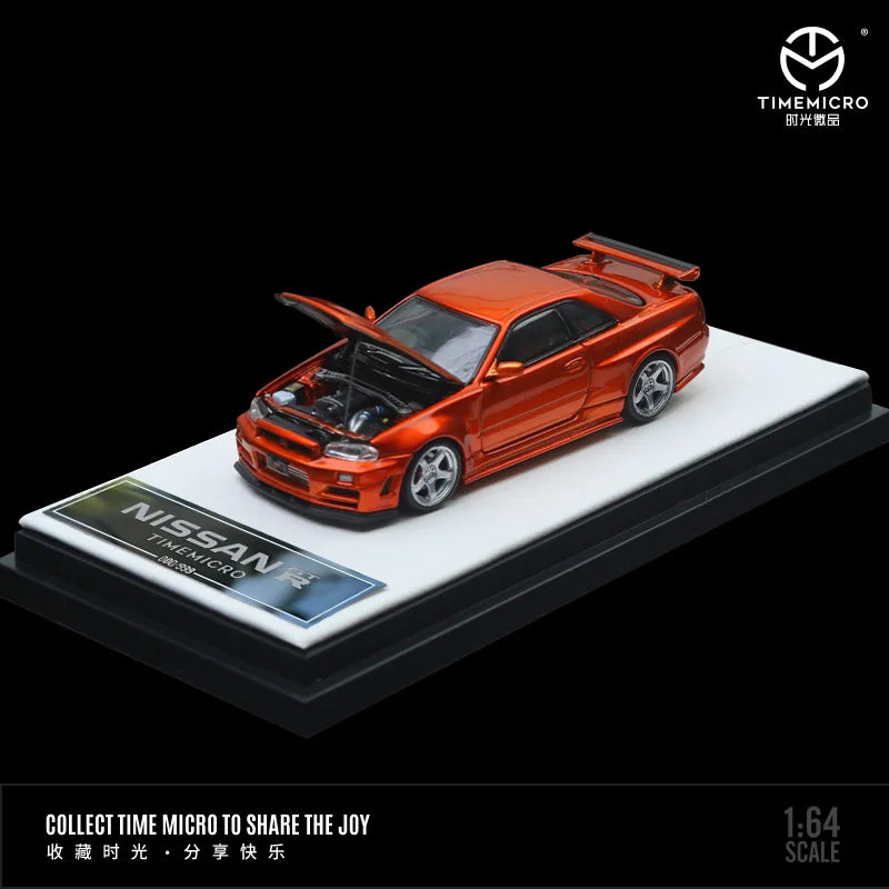 TM Time Micro 1:64 GTR R34 ZTune Diecast Model Car